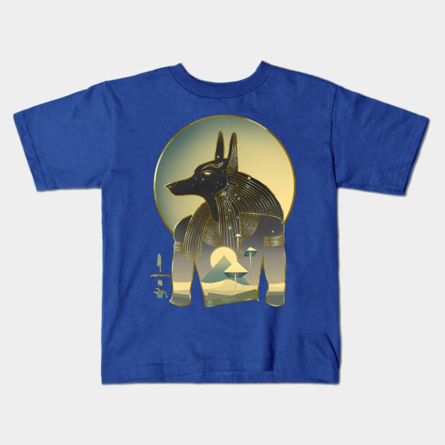 Anubis Kids T-Shirt by Ionfox